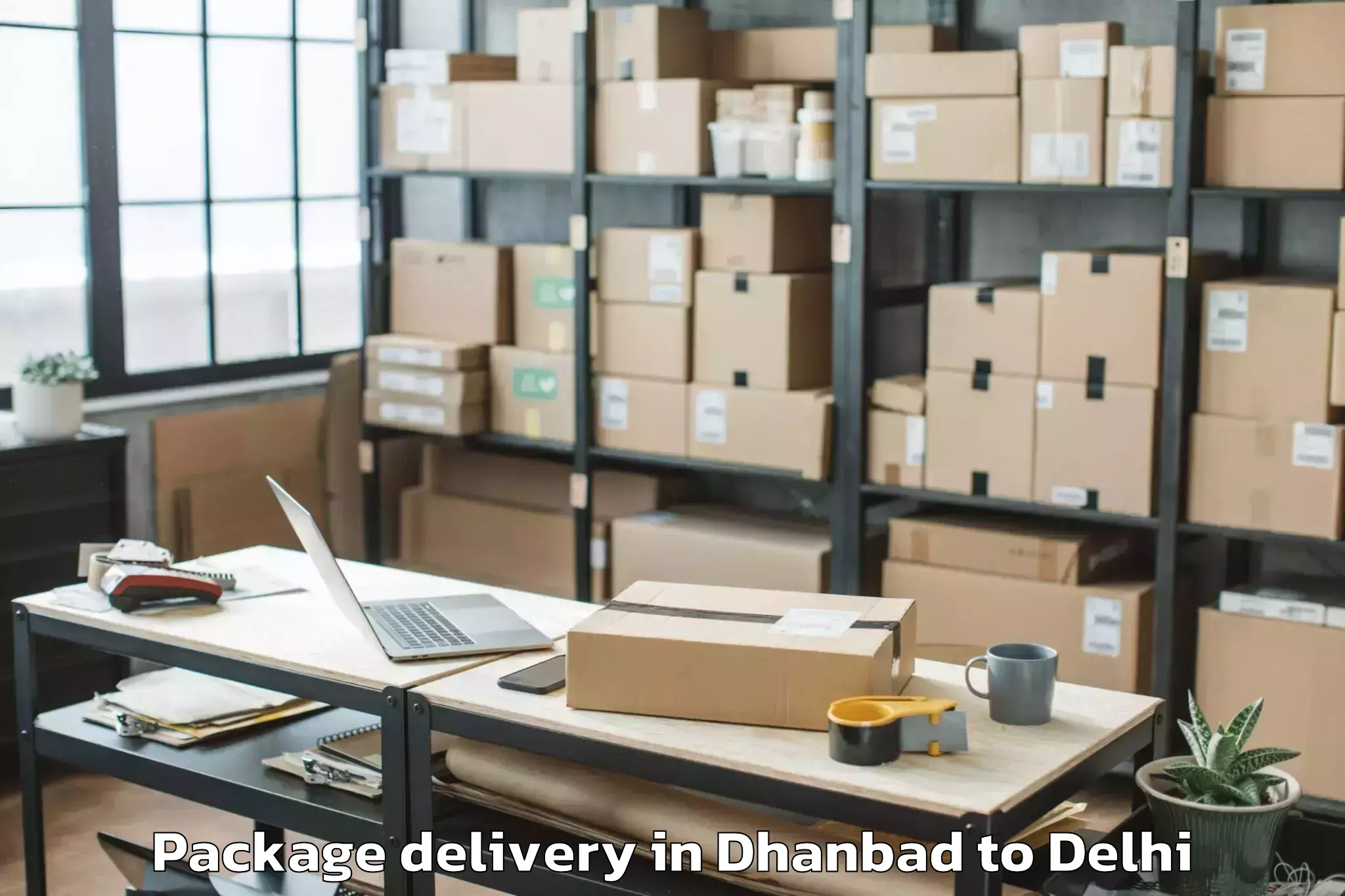 Book Dhanbad to Punjabi Bagh Package Delivery Online